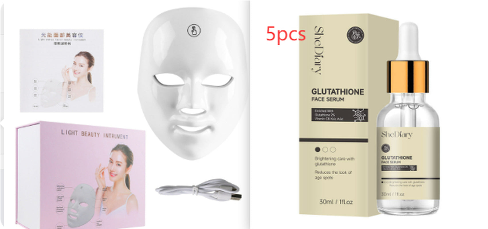 Touch Screen Seven-Color Light Mask LED Photon Skin Rejuvenation