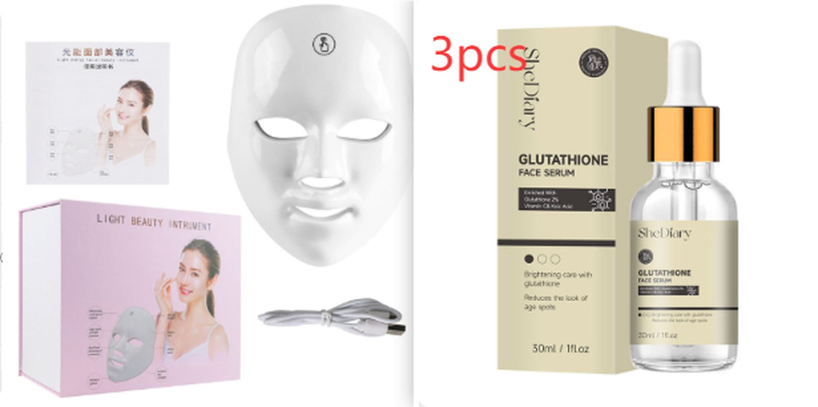 Touch Screen Seven-Color Light Mask LED Photon Skin Rejuvenation